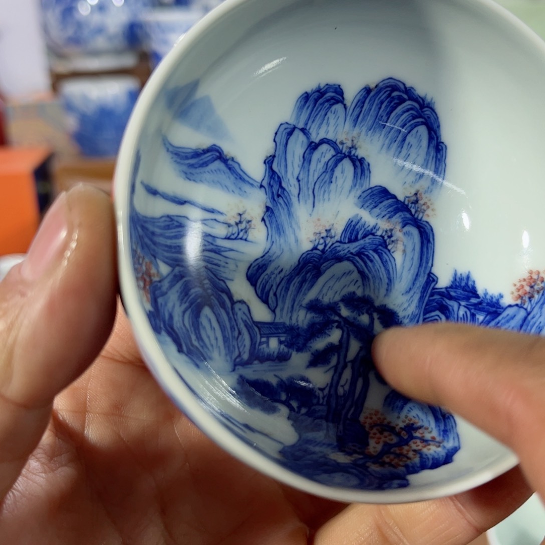 杯子用****7手工手绘的陶瓷，