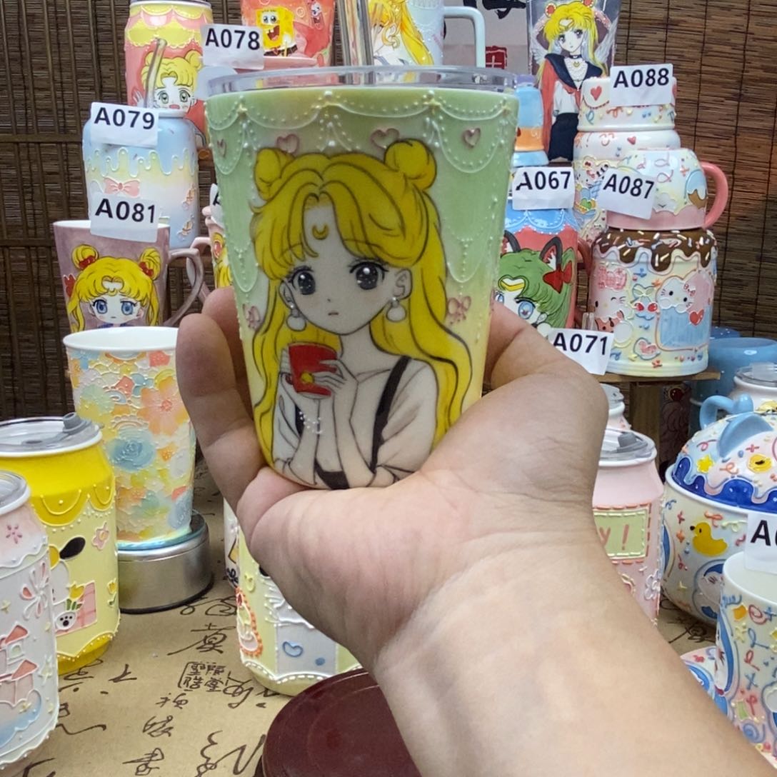 杯子景德镇陶瓷可爱杯