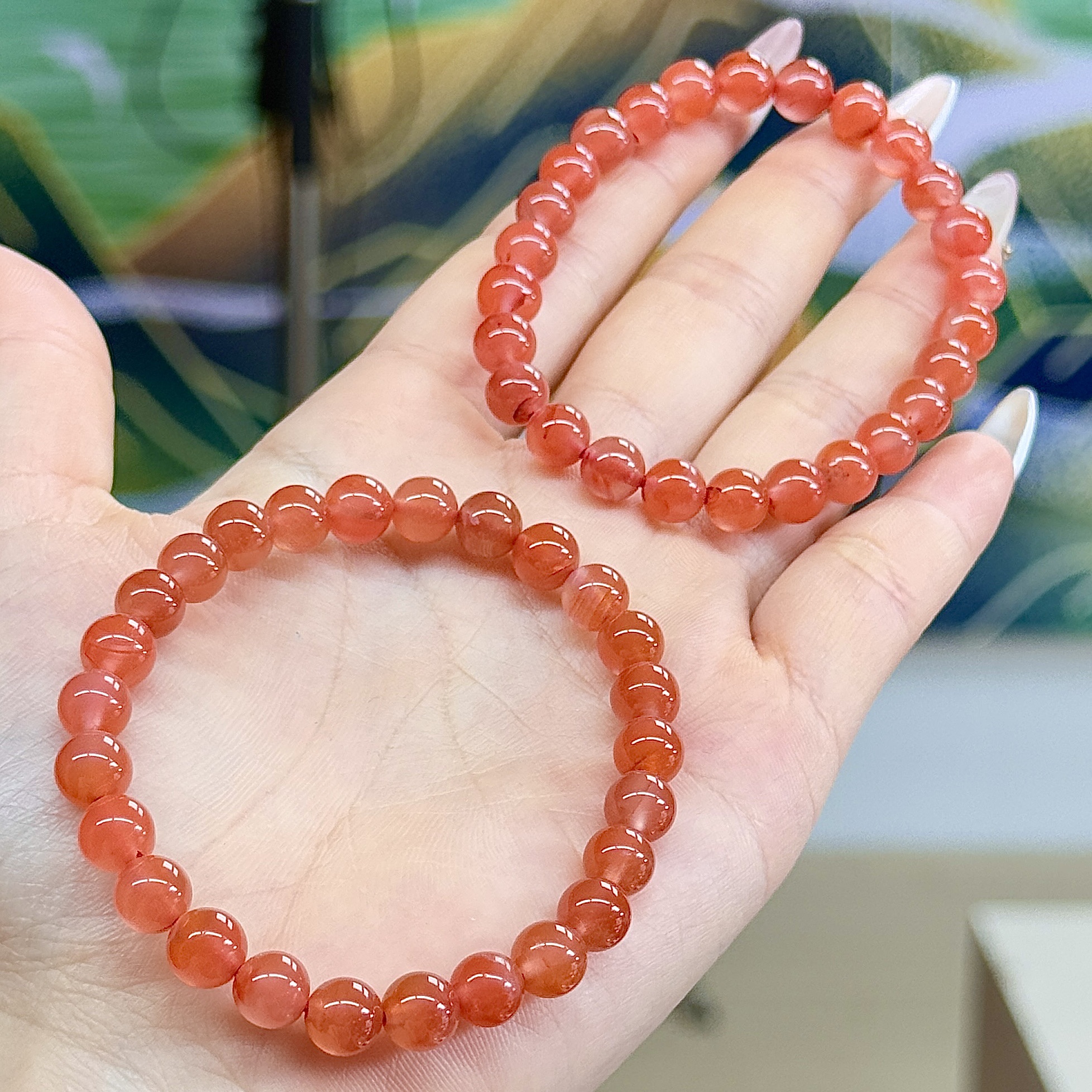 【ZY】南红玛瑙手串-约7mm（多样性发其一）