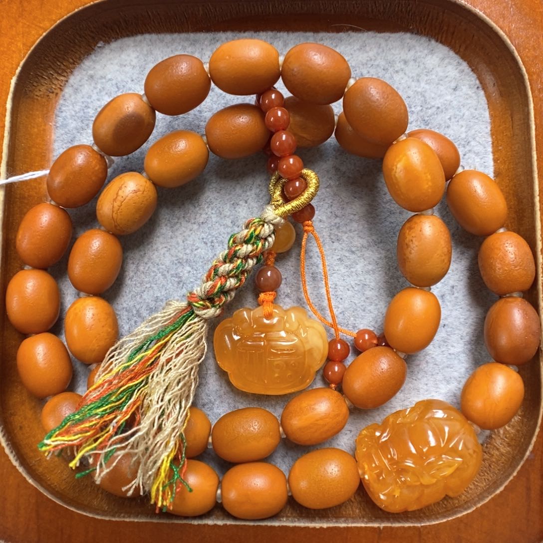 蜜蜡手串未镶嵌蜜蜡手串