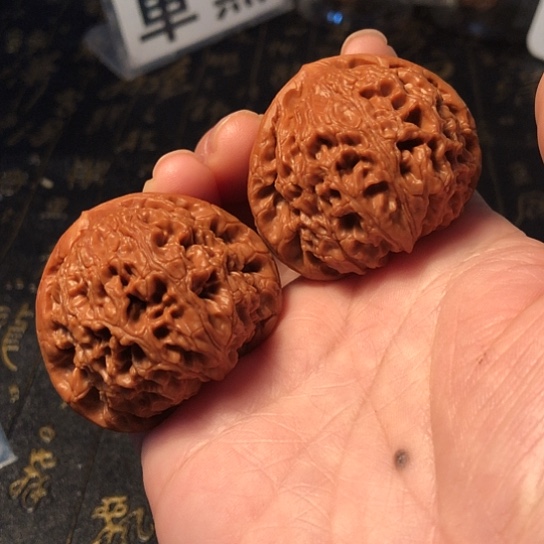 把件文玩核桃水龙纹46mm