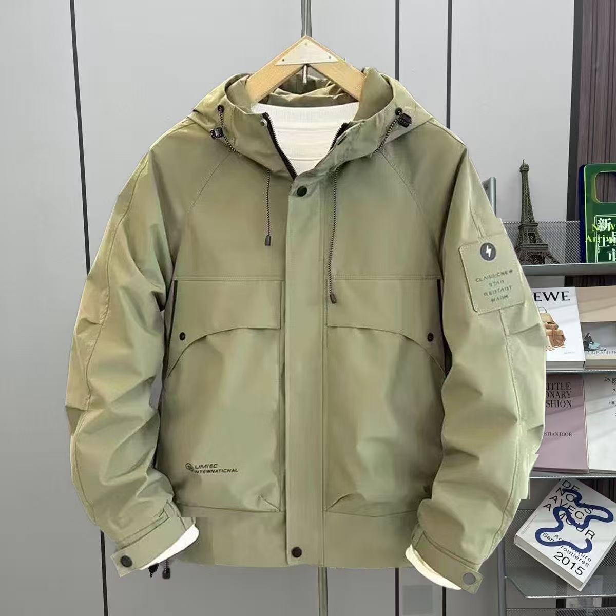 【防寒服】潮流百搭连帽工装情侣加厚宽松连帽外套#88121