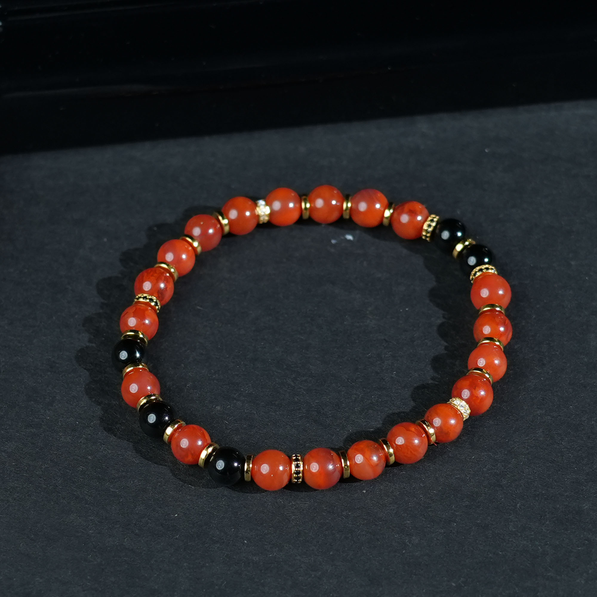 V姐|心选|原矿南红圆珠设计手串 5mm-ZH122726