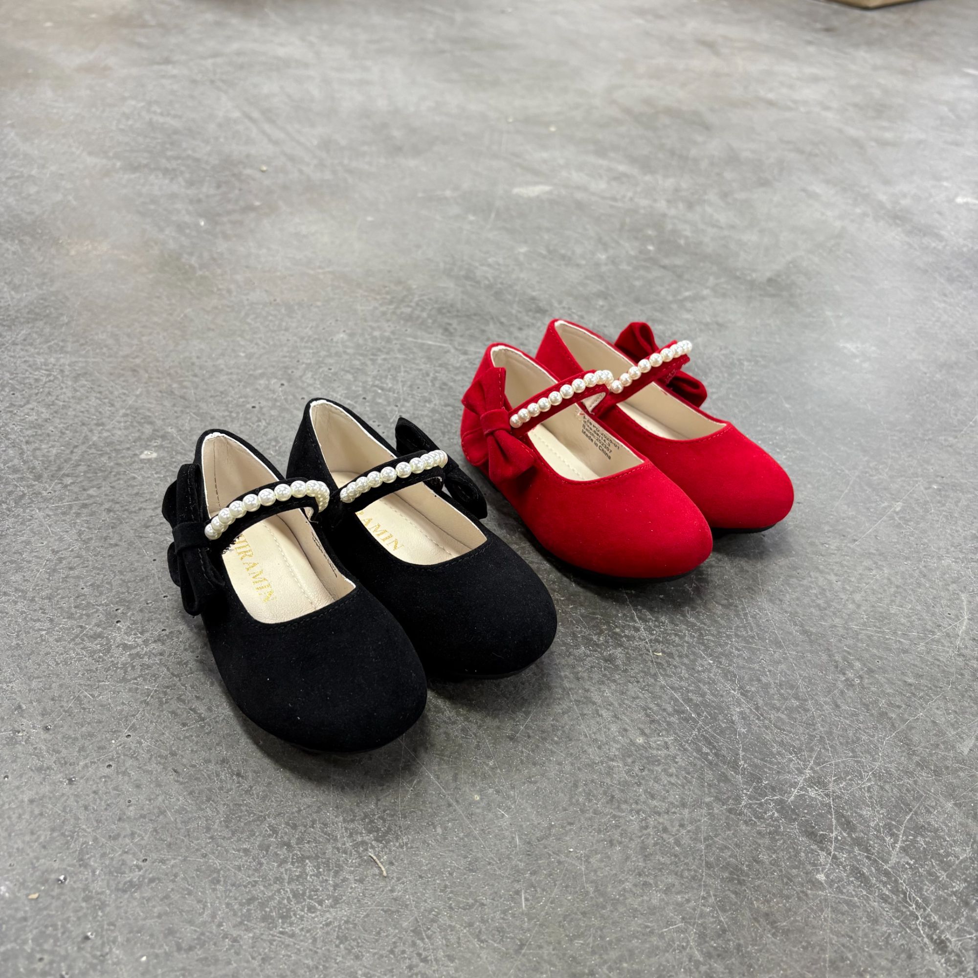 NG1022春季极简风女丝绒鞋软底公主鞋韩版四季通用