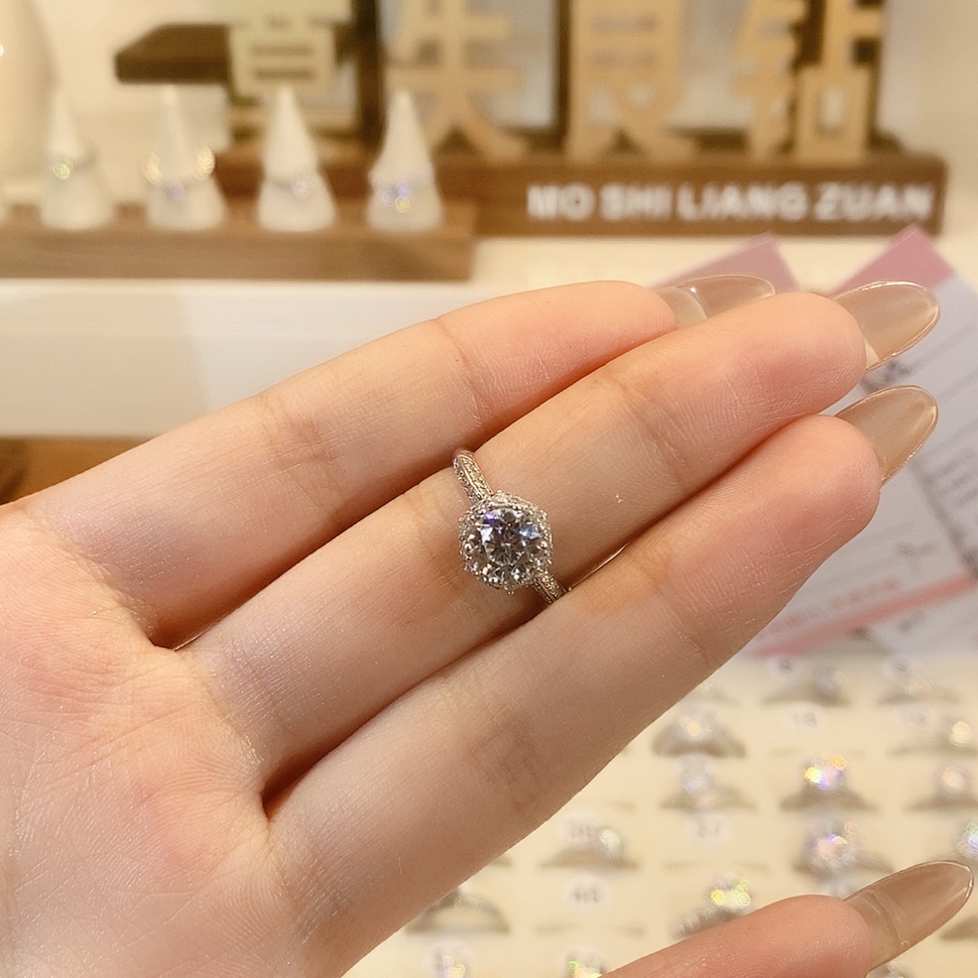 925银梦幻婚礼一克拉12号