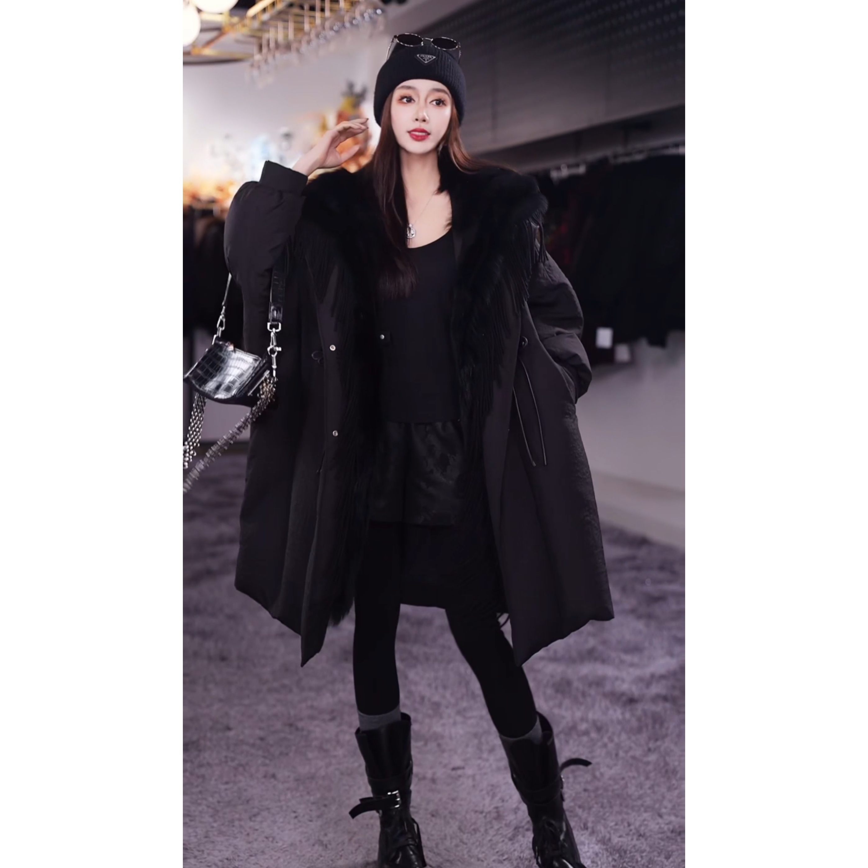 【Yongjia 】设计师新鹅绒服外套66129