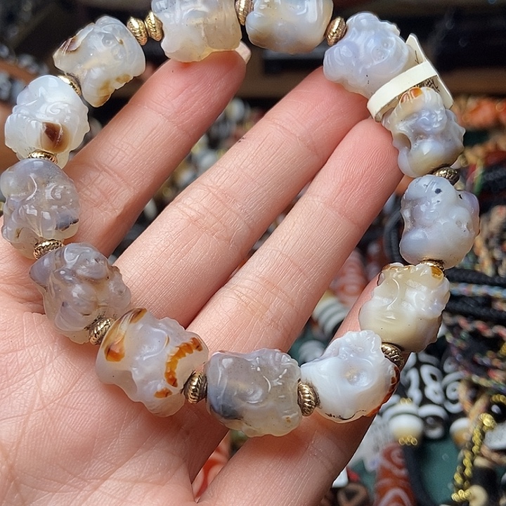 玛瑙/玉髓未镶嵌手链