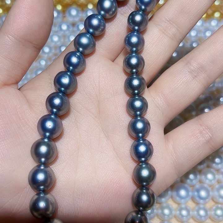 海水珍珠项链未镶嵌9-10.7
