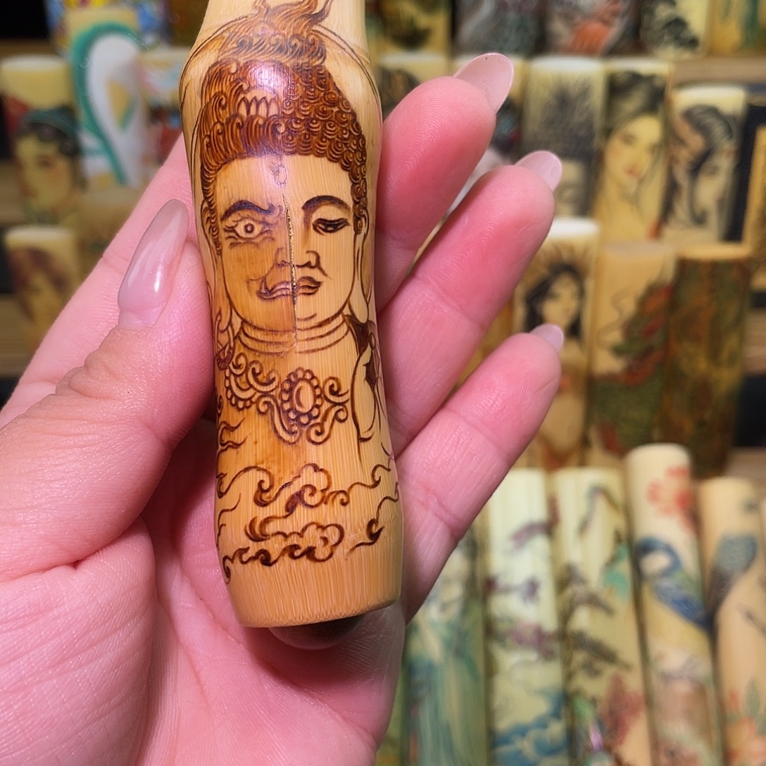 M***莹实心竹手工作品一念