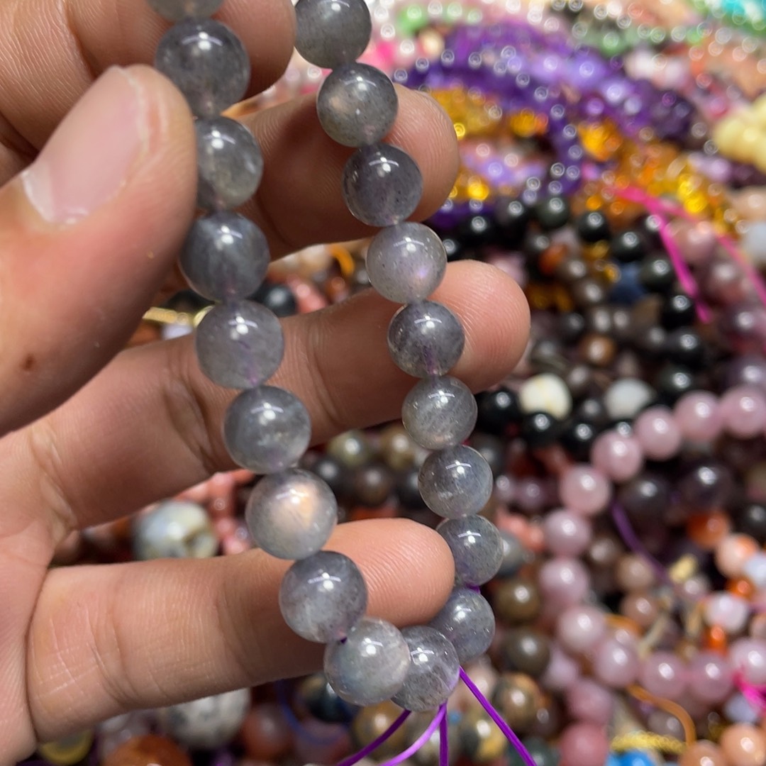 紫晶颈饰银S800镀金镶嵌