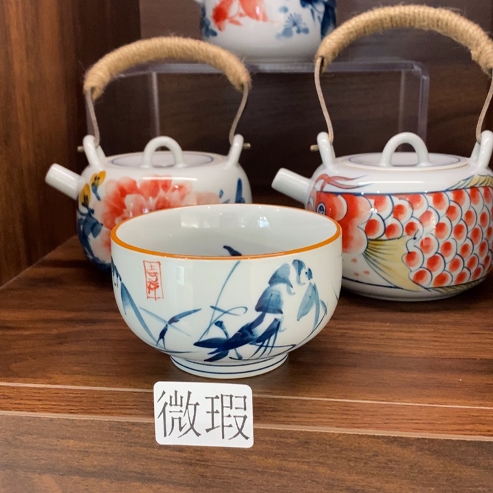 釉下老陶泥手工绘制