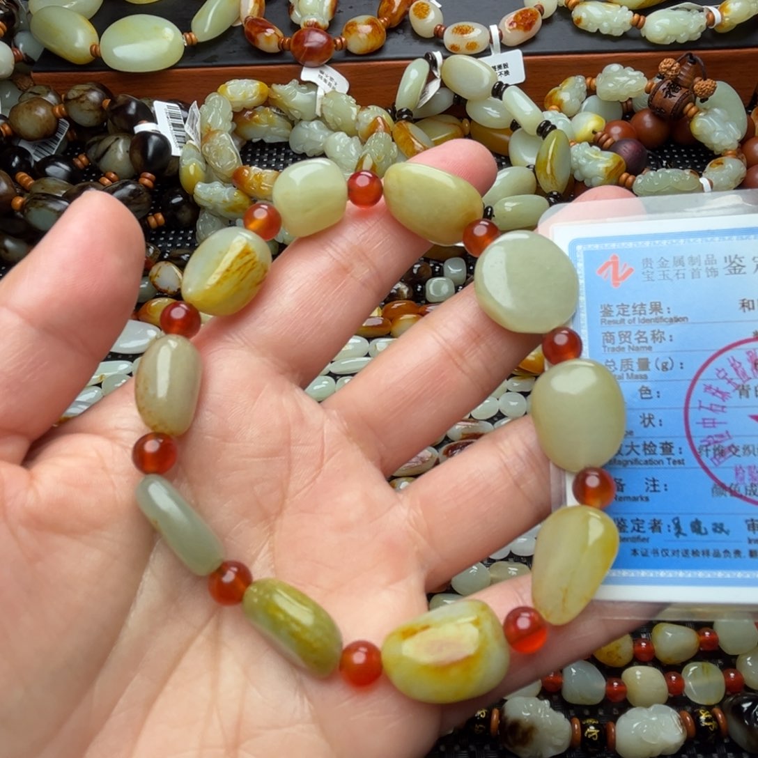 和田玉手链未镶嵌