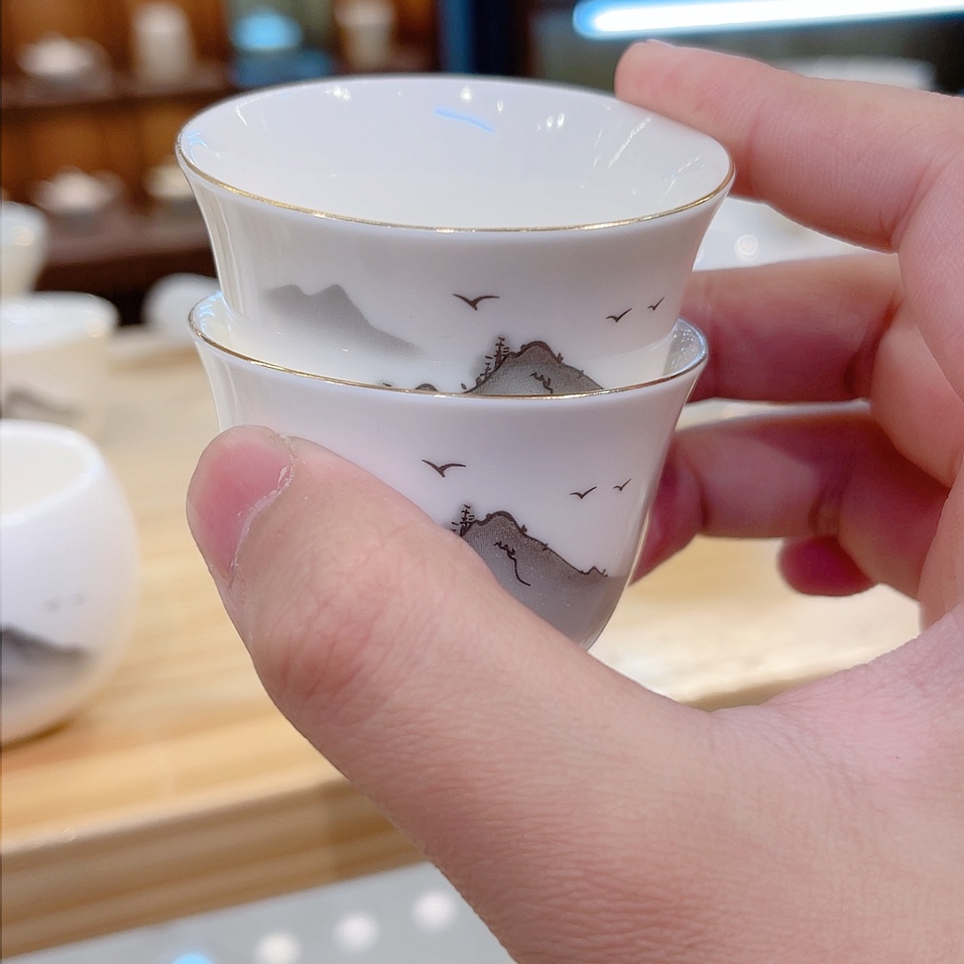 杯羊脂玉瓷羊脂玉瓷