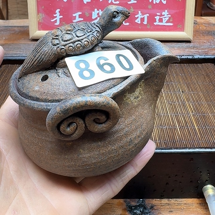 纯手工制作粗陶茶具