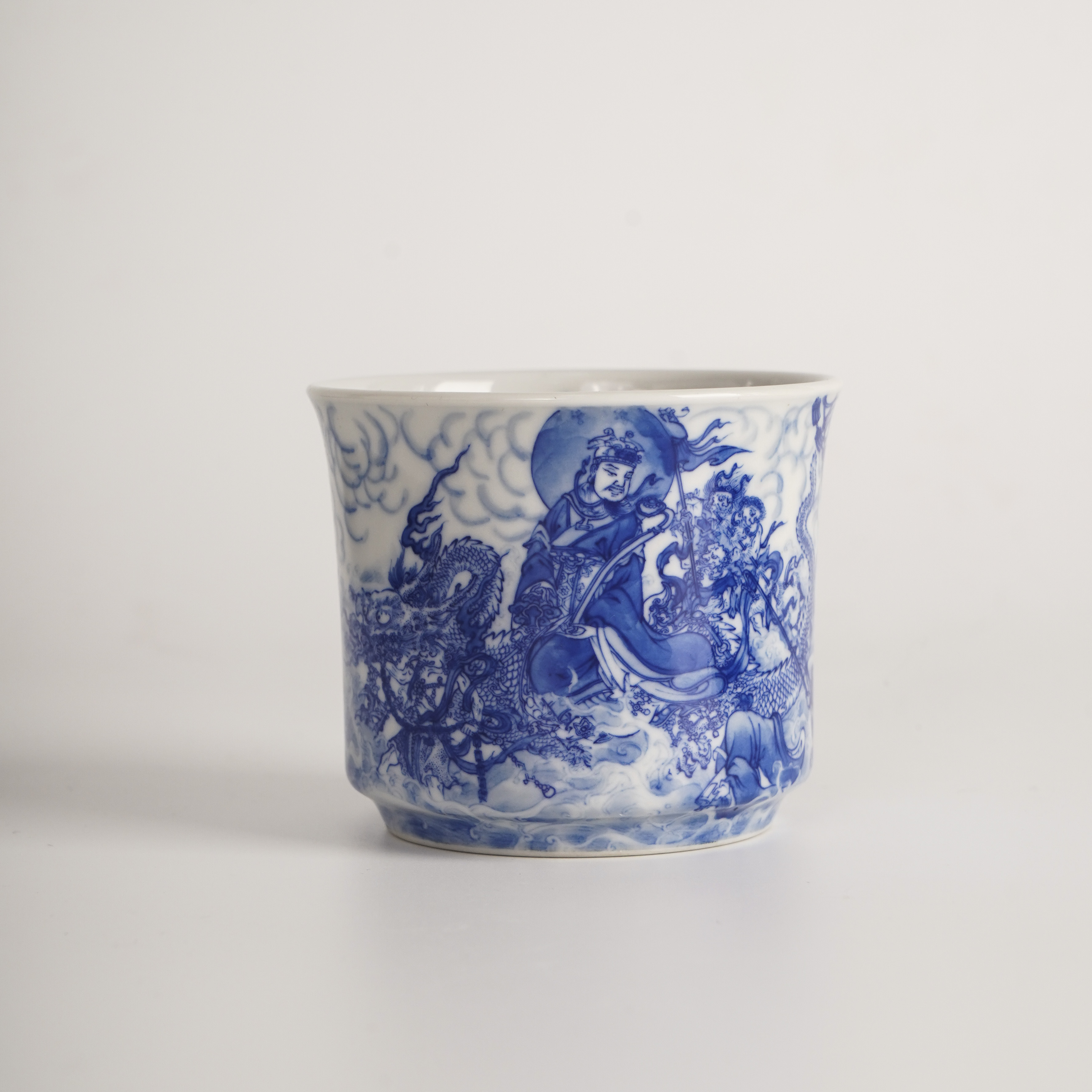 隐山清玩晓花窑心经三观出巡图杯