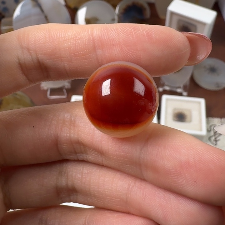 玛瑙/玉髓未镶嵌摆件20mm