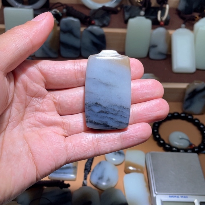 和田玉平安牌未镶嵌小****桃