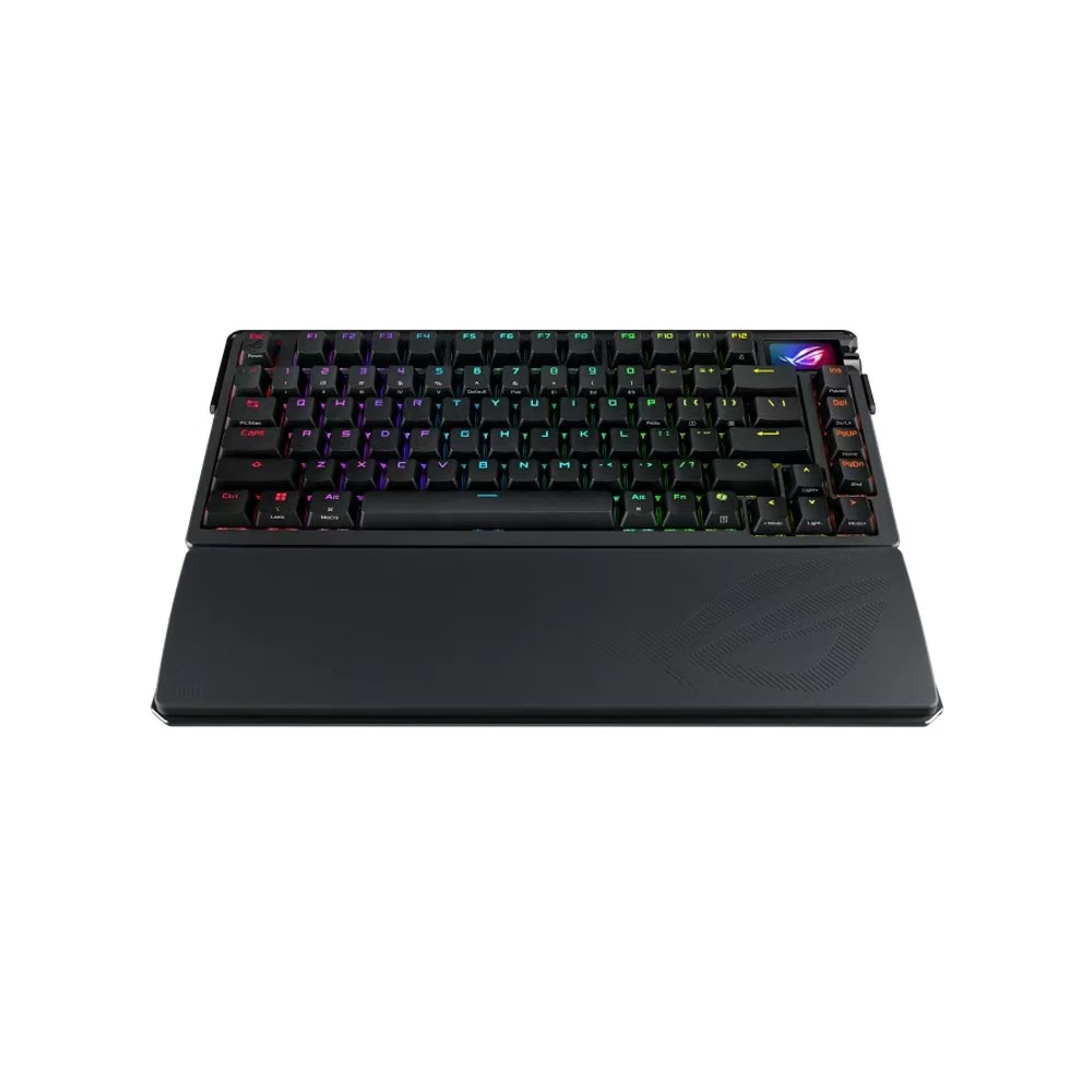 ROG夜魔EXTREME无线三模热插拔8K回报率机械键盘配全彩触摸OLED
