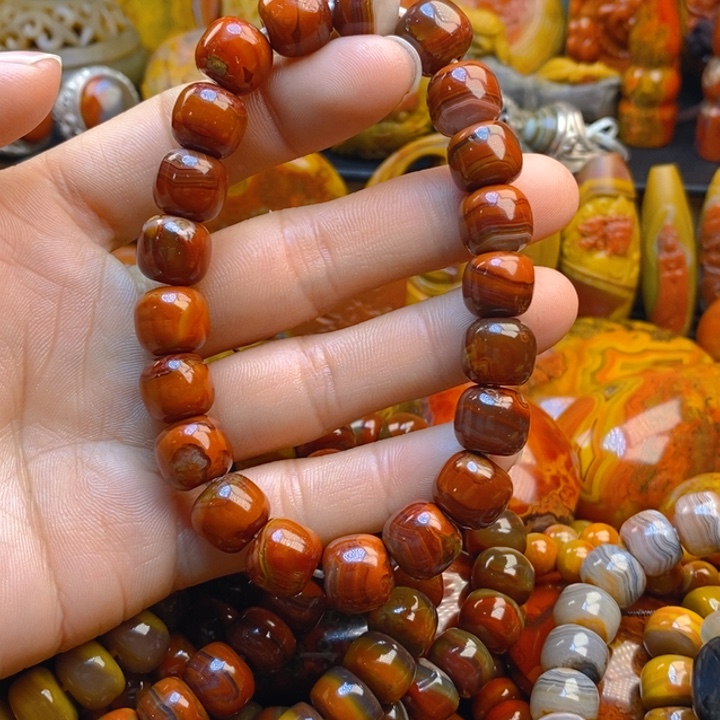 未镶嵌手链玛瑙/玉髓沙*暴