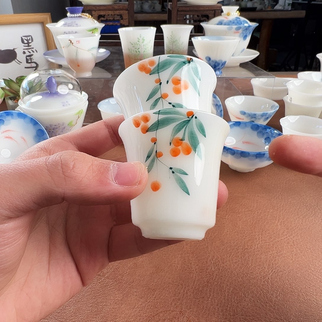 杯子陶手绘璞玉瓷系列产品