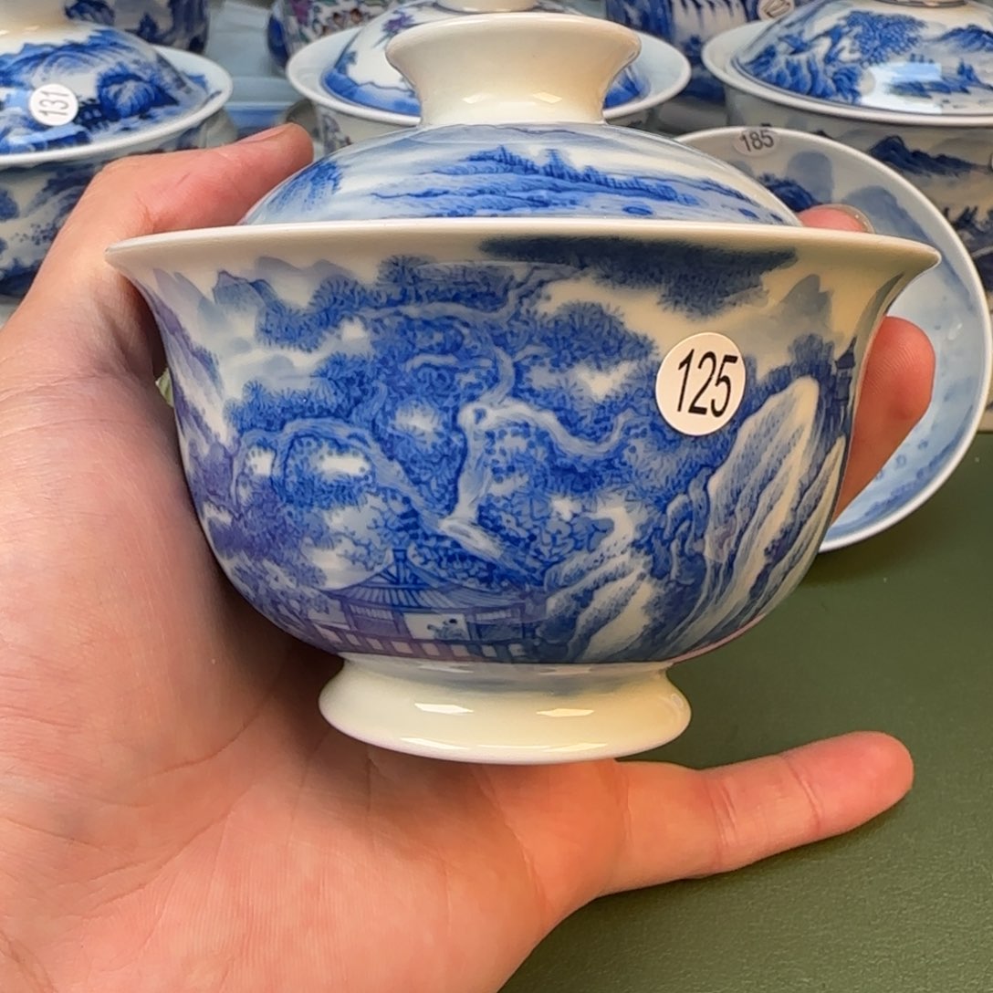 彦祖纯手工手绘茶具125