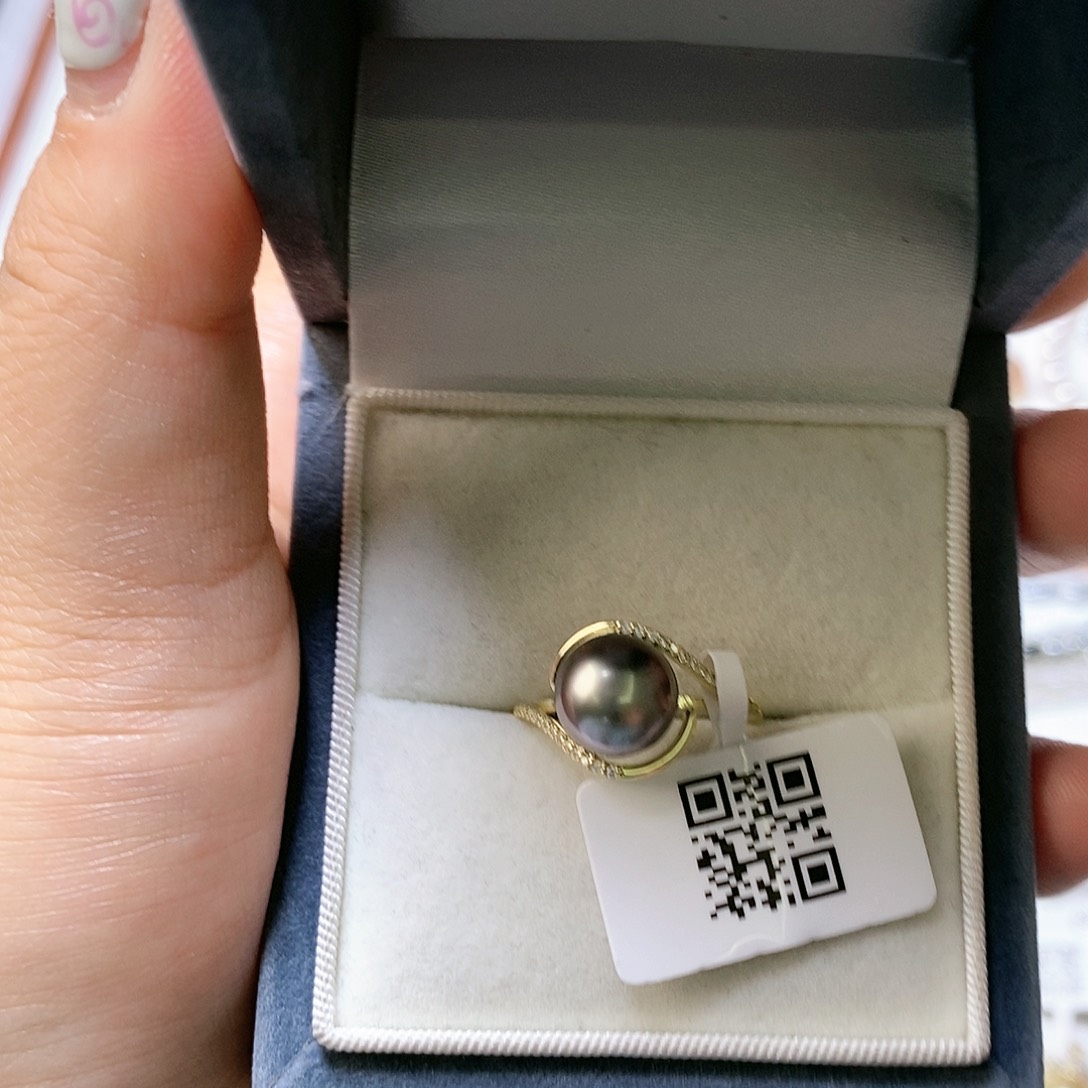 海水珍珠耳饰银S925镶嵌