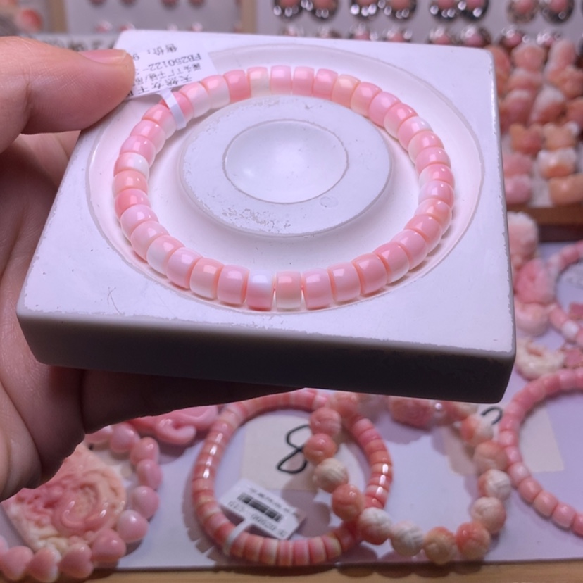 【闪购商品】查罗石颈饰合金福利直切珠6.8咪