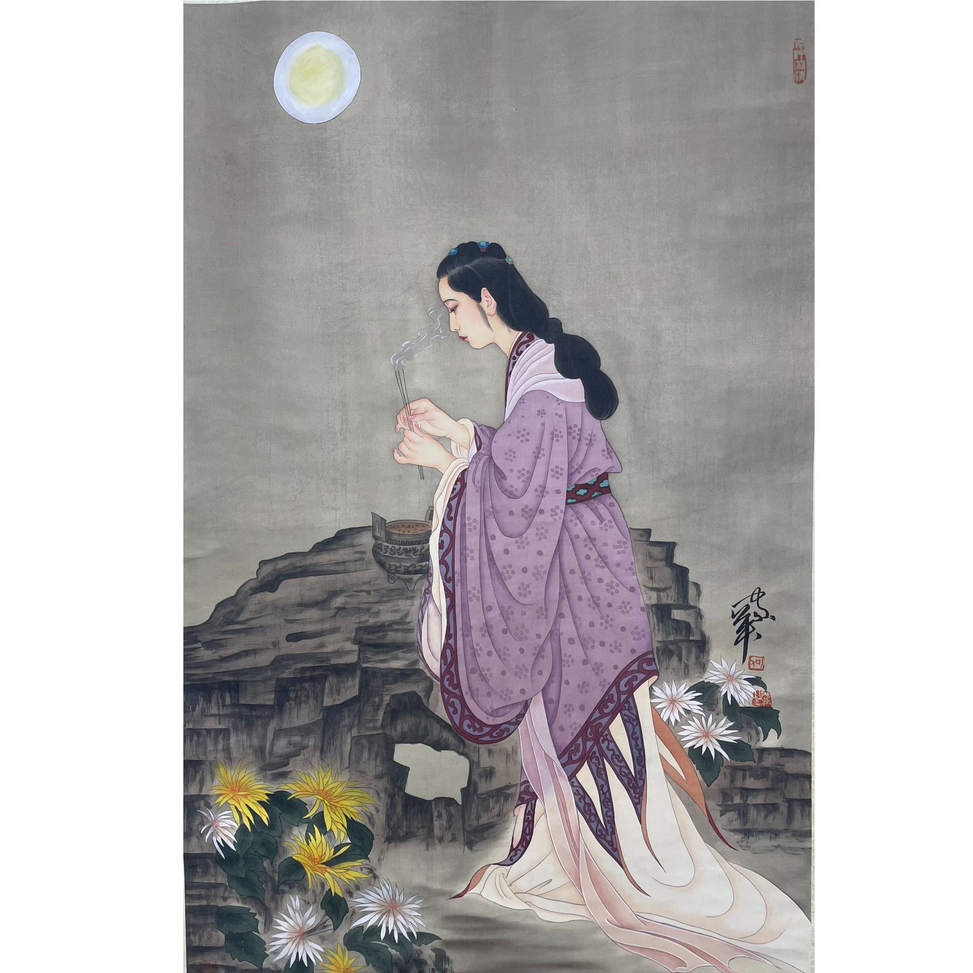 H—31415 绢本立轴 72*112cm 约7.2平尺