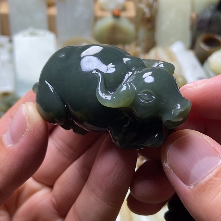 和田玉未镶嵌挂件