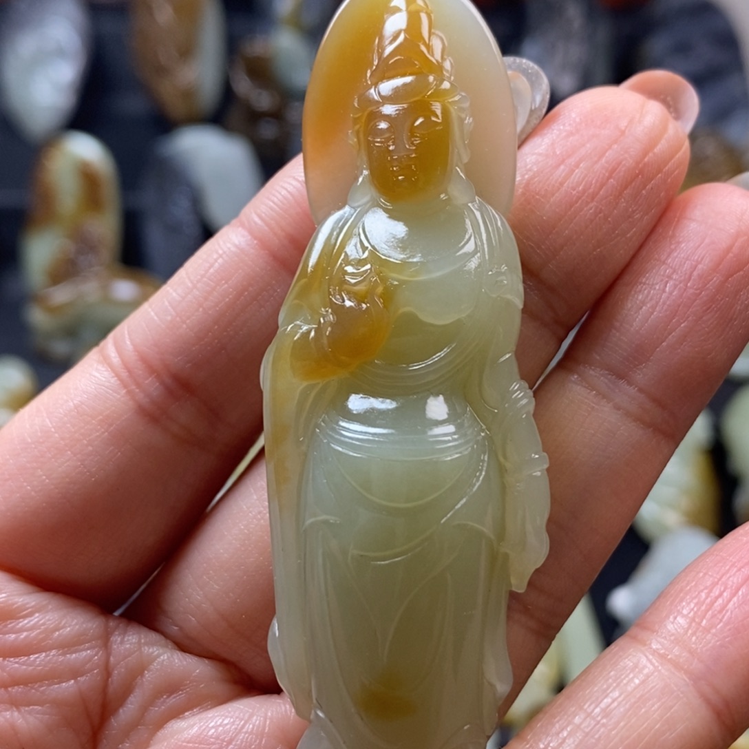 和田玉未镶嵌挂件