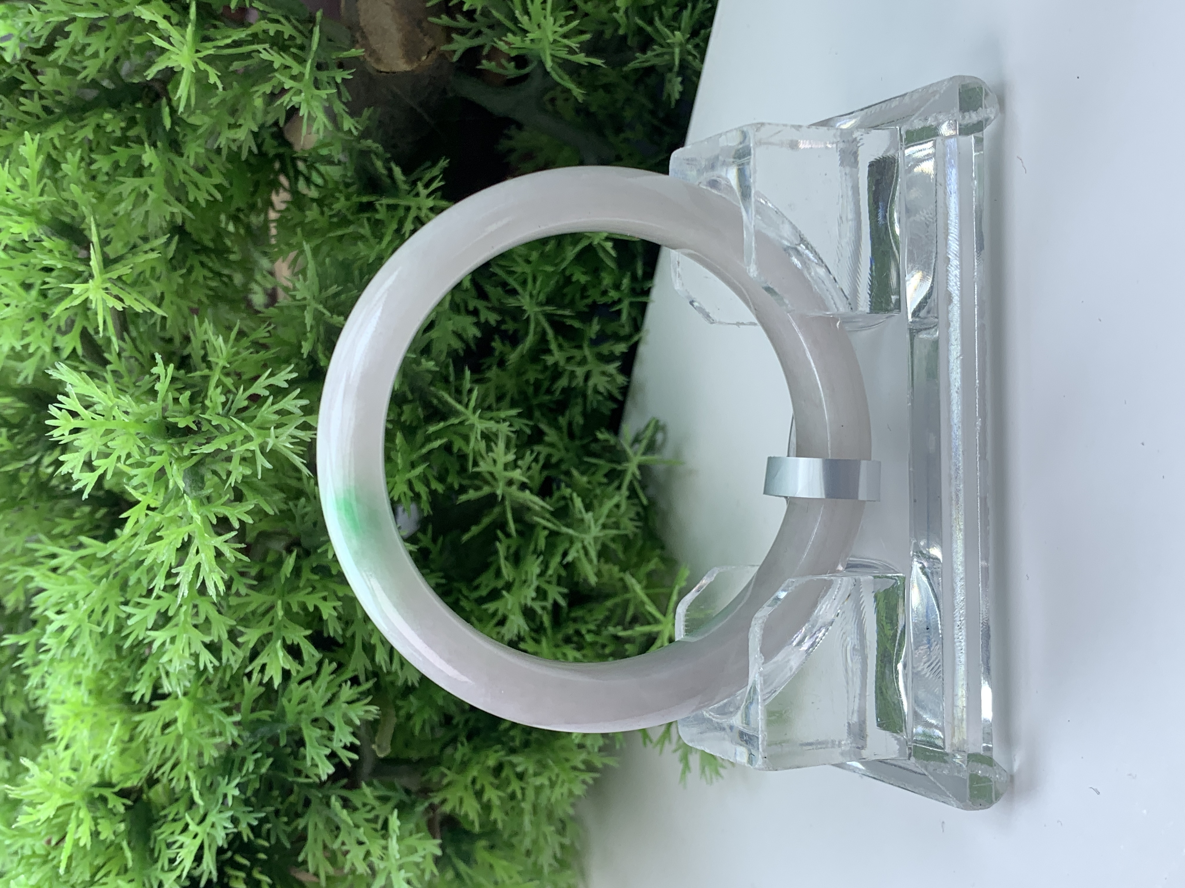 【刘思懿】天然缅甸A货翡翠手镯-F-14