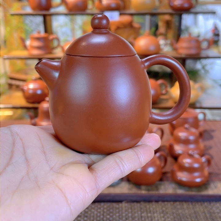 紫砂茶壶谢*宝潮州手工手拉壶