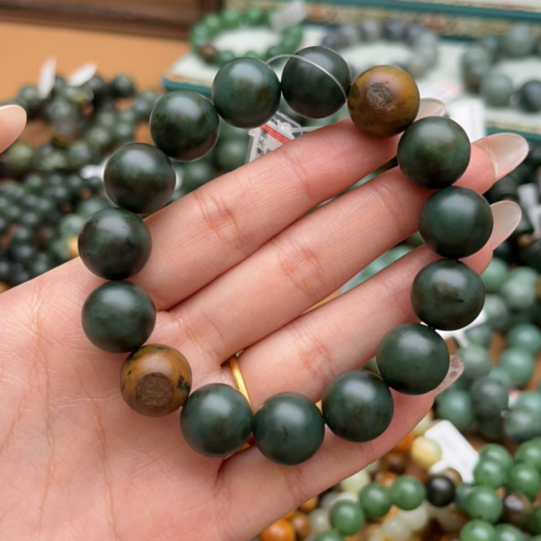 和田玉手串1220d拍一发一