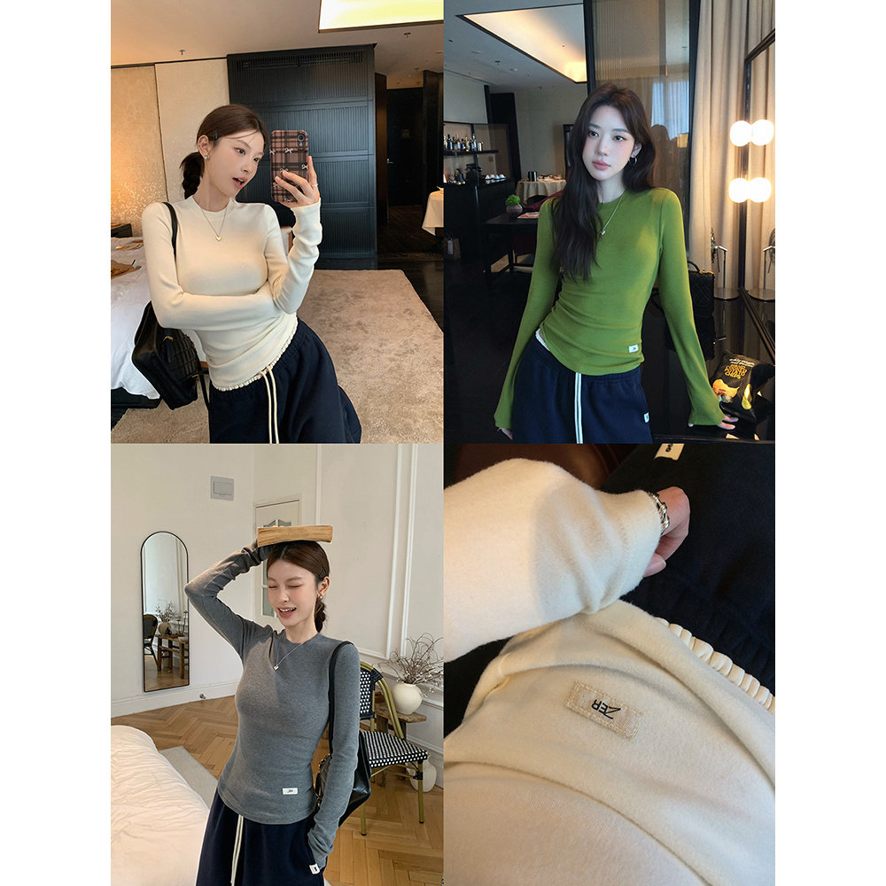 张贝贝 奢暖曲线 超细羊毛 磨毛绒感贴布塑形t