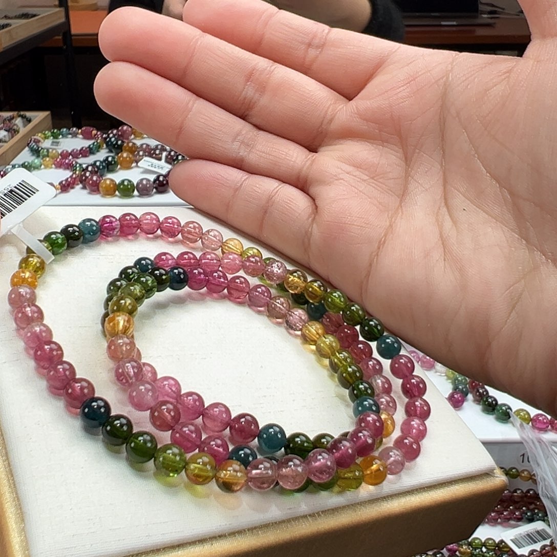 碧玺未镶嵌手串5.3mmmmmmmmm