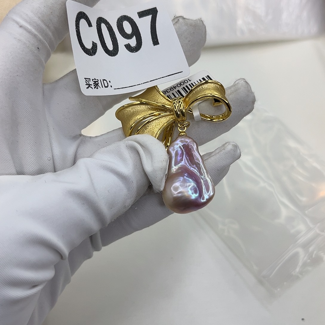 合金淡水珍珠耳饰
