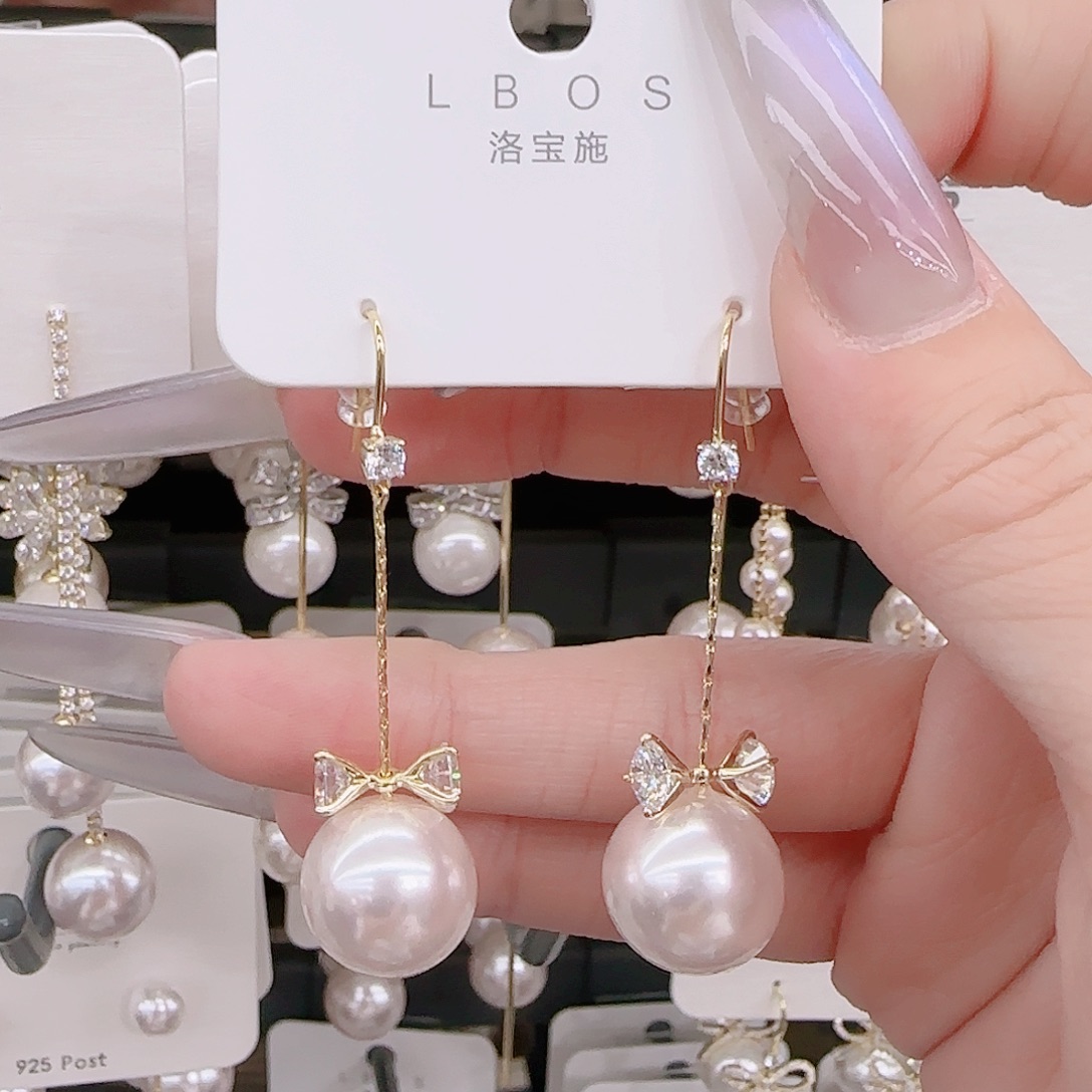 锆石铜合金925银耳环