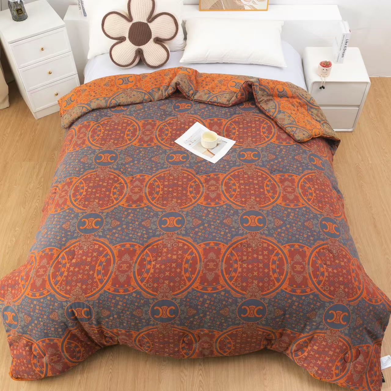 【如歌 】2.0*2.3M高端A类纯棉双层纱舒适柔软亲肤保暖可机洗秋冬被