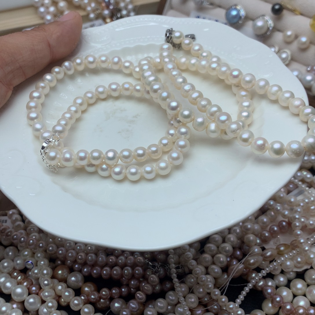淡水珍珠6-7未镶嵌n62项链