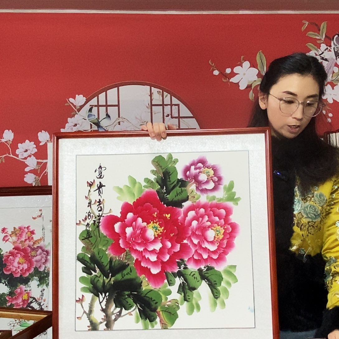国画手写手绘国画作品63✖️63