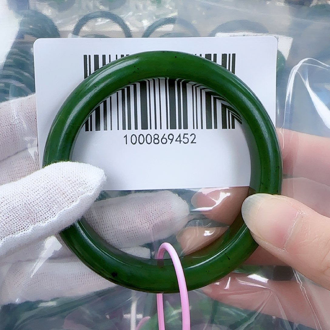 和田玉（碧玉）手镯未镶嵌5859