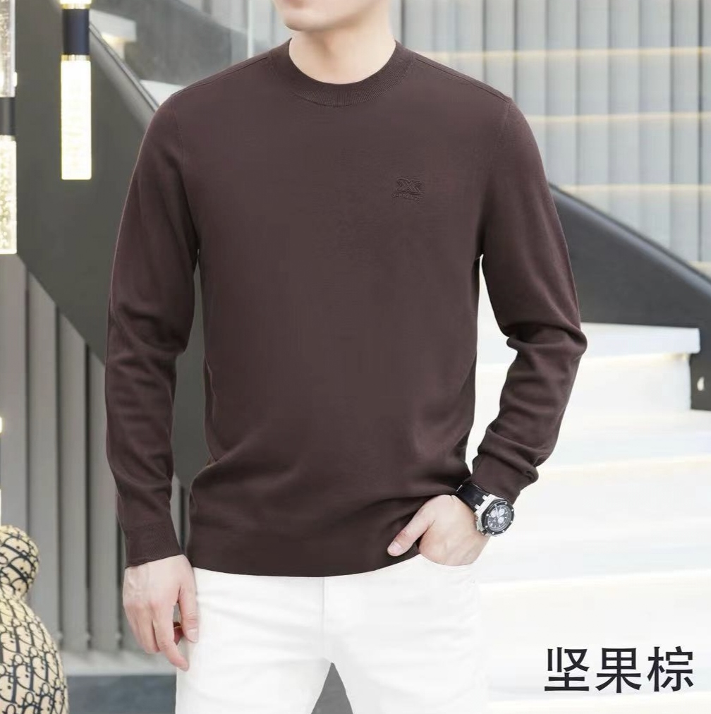 男士秋冬款圆领针织T恤