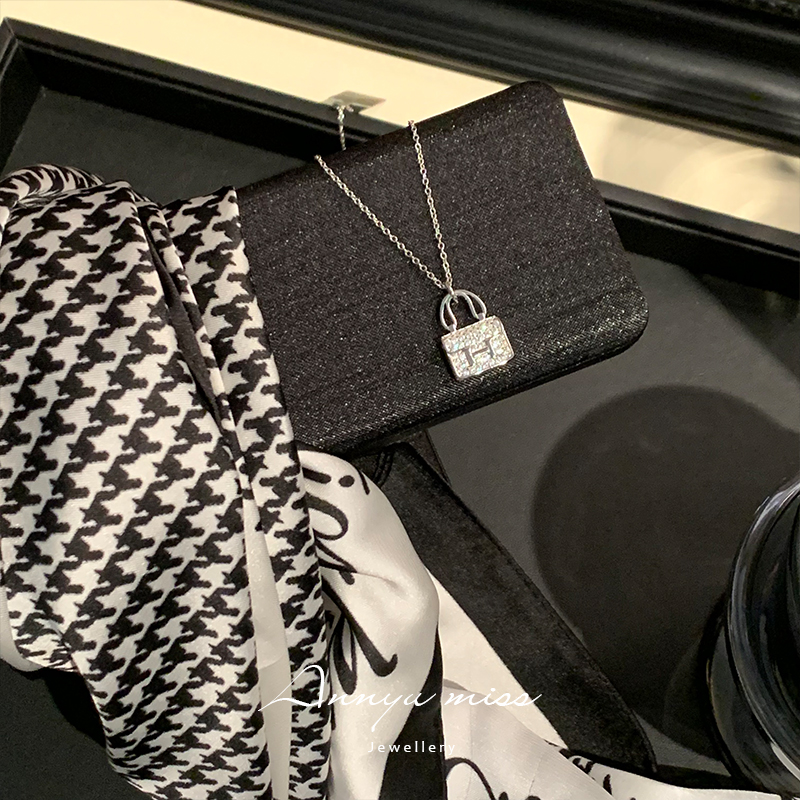 坠链均925银 【ANNYUMISS】时尚轻奢康康包造型百搭百搭通勤款  