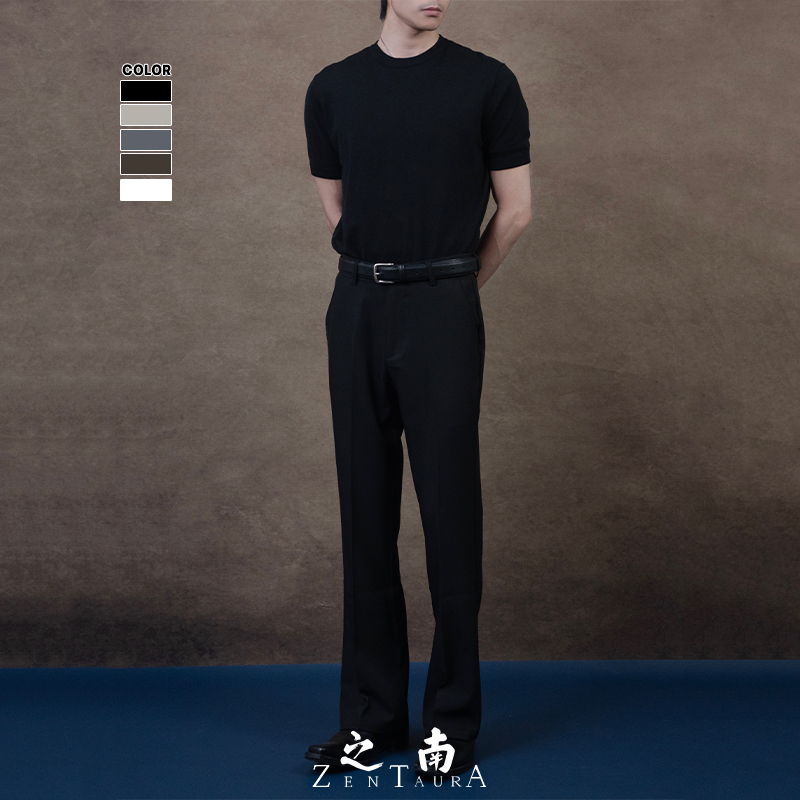 【神盐会长品牌】之南ZENTAURA丨野雅痞高定垂感微喇西装西裤休闲裤