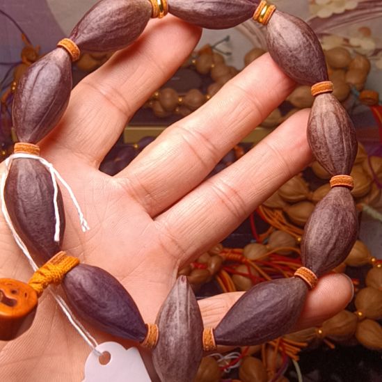 橄榄核手串/手链橄榄核手串紫皮1.4