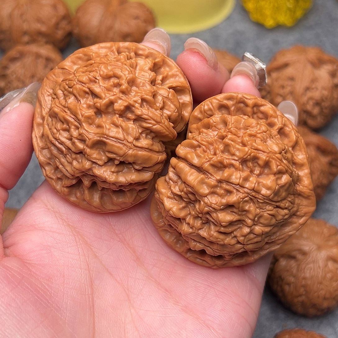 把件文玩核桃万**遂毕业精品精配麒麟纹官帽52全品