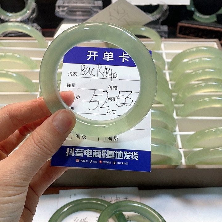 蛇纹石玉手镯未镶嵌L**_