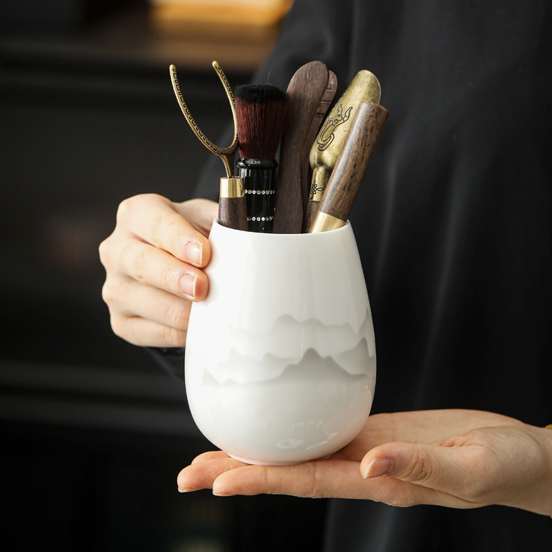 茶道六君子套装功夫茶具配件用品大全收纳茶杯夹泡茶工具茶桌摆件