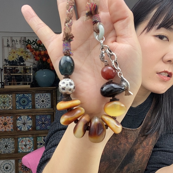 蜜蜡项链未镶嵌项链