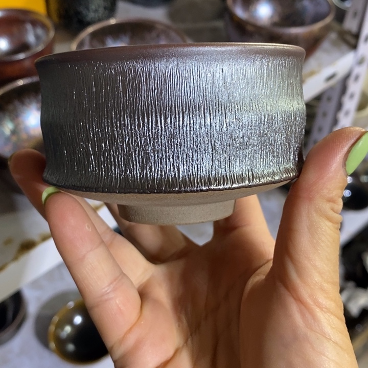 品***生茶盏建阳建盏全品竹节